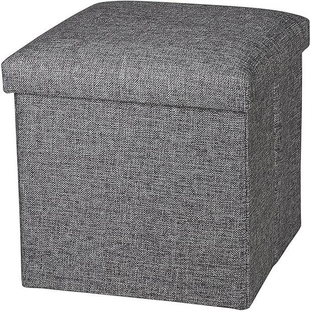 Probeez Cube Shape Storage Chair Foot Rest Ottoman Bench Stool