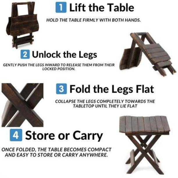 VIAPRADHAN Wooden Stool Living & Bedroom Stool