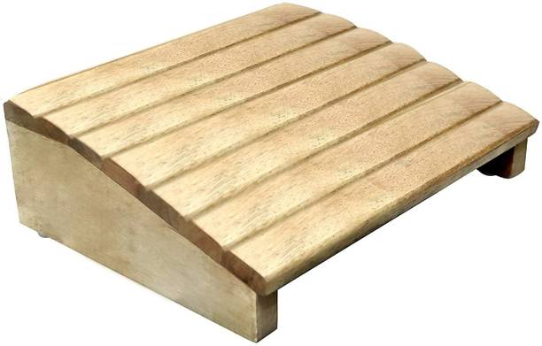 Khushi Decors Wooden Foot Rest Stool Under Desk Footrest for Office, Table 42.5x12.5x29.5 CM Stool