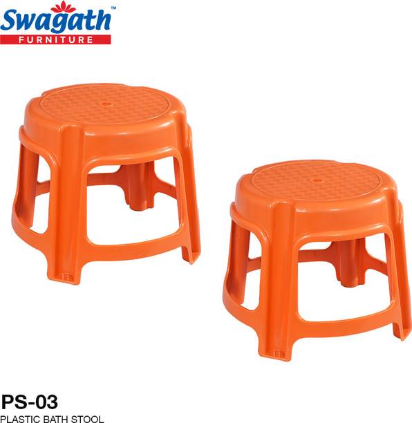 swagath furniture Bathroom Stool/Plastic Stool for Bathroom Pack of 2 Bathroom Stool