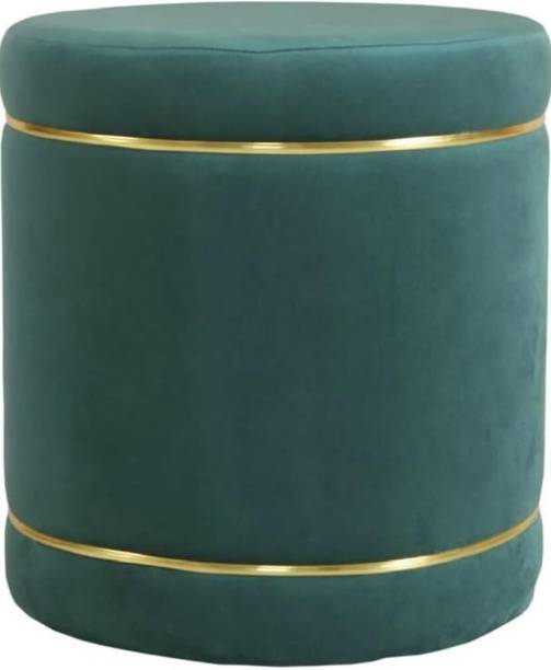 ganiwood Ottoman Footstool Storage Velvet Round Vintage Pouffe Stool Dressing Table Stool