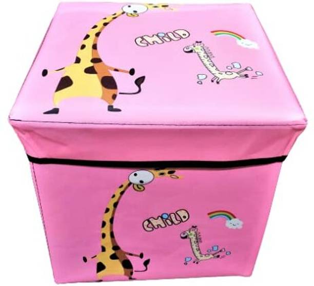 VRT Storage Box Portable & Foldable Sitting and Bedroom Stool (30 x 30 x 30 cm) Storage Box