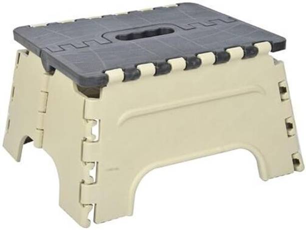 DHYANAM stool 7 inch Plastic Foldable Stool,for Adults and Kids (black, Pre-assembled) Living & Bedroom Stool
