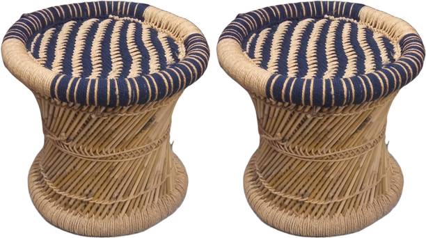 V Creation Vanshika creation Handmade Bamboo Stool 15X16 Outdoor & Cafeteria Stool