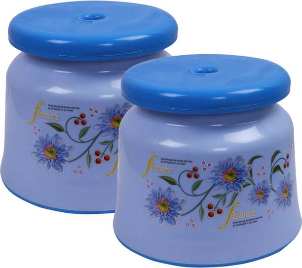 KUBER INDUSTRIES Plastic Stool - Strong Support Stool for Bathroom/Kids Potty Training- Pack of 2 Stool