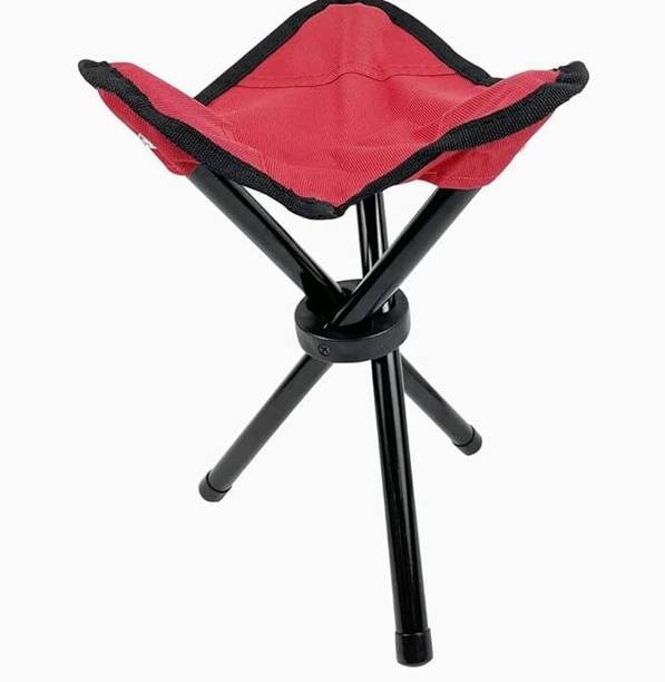 HEMYNOM Portable Folding Tripod Metal Chair Camping and Travelling Fishing Stool Stool