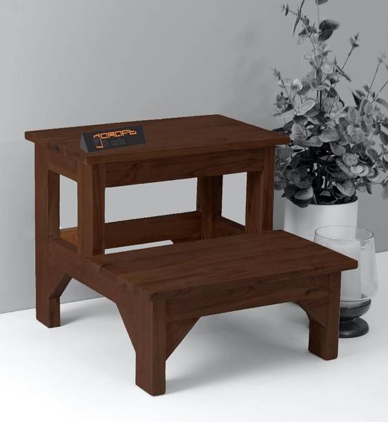ON IJA Wooden 2 Step Stool for Kitchen | Foot Rest Stool for Living Room | Living & Bedroom Stool