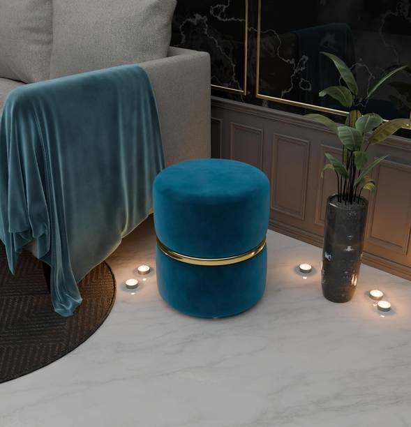 Access craft Access Craft Ottoman Round Small Foot Rest Stool Living Room Office Stool (Blue) Stool