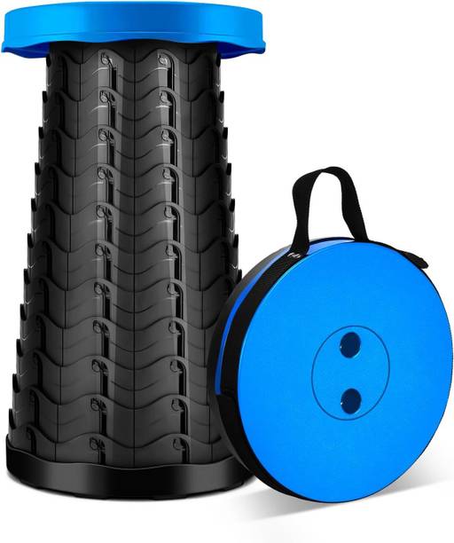 ActrovaX Foldable Camping Stool for Adults for Outdoor, Fishing, Travel-Blue Outdoor & Cafeteria Stool