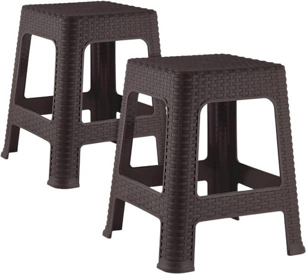 RUDRAKSH Plastic Sitting Stool for Bedroom, Kitchen, Living Room, Bedroom, Office Use Living & Bedroom Stool