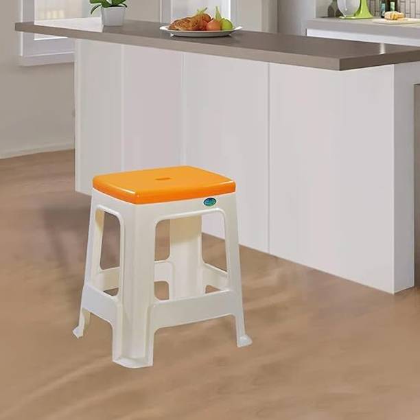 Nilkamal LIGHT WEIGHT STACKABLE SLEEK DESIGN CONTRAST COLOR STOOL Outdoor & Cafeteria Stool