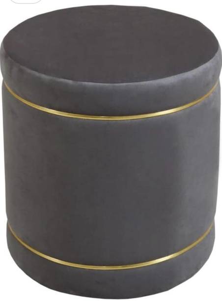 ganiwood Ottoman Footstool Storage Velvet Round Vintage Pouffe Stool Dressing Table Stool
