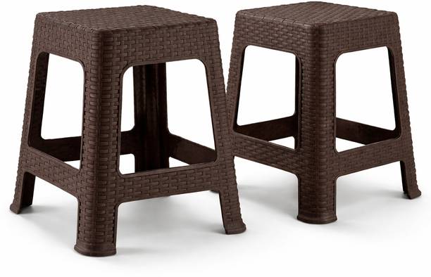 RUDRAKSH Plastic Sitting Stool for Bedroom, Kitchen, Living Room, Bedroom, Office Use Living & Bedroom Stool