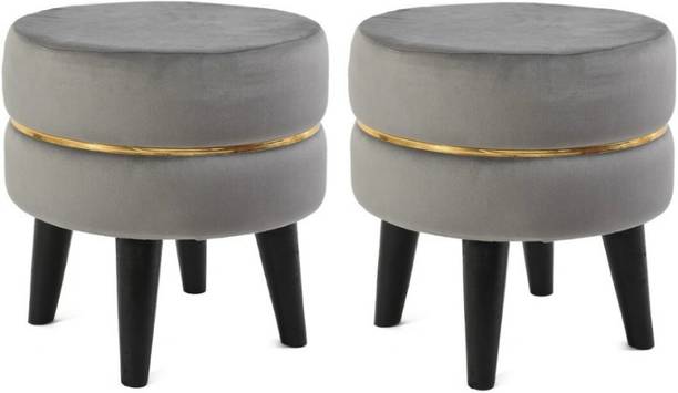 ganiwood Gani wood Ottoman Round Small Foot Rest Stool for Living Room Office,.. Stool Stool