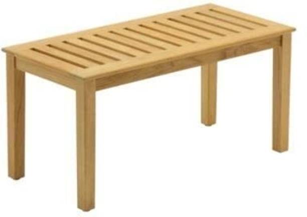 Mahoksha Teak Wooden Solid Shower Bench/Stool with Storage Shelf for Living Room Stool