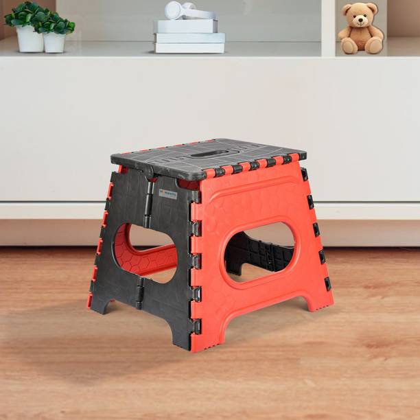 HOMESTIC Collapsible Stool Outdoor-Fishing-Gardening-Travel|Small|Red & Black Stool
