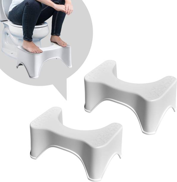 Extrawish Perfect Posture Plastic Squat Potty Step Stool for Western Bathroom Stool