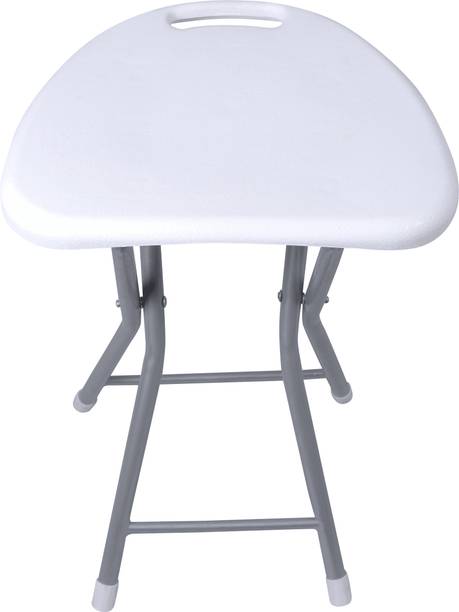 AJAAQI White Folding Stool Portable Stool Lightweight Stool Made in India Kitchen Stool