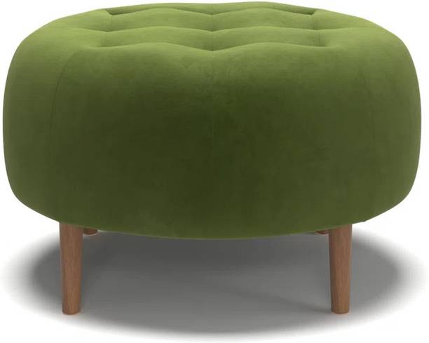 lifestyle furniture Lifestyle Furniture Velvet Round Ottoman Stool for Living Room Sitting Furniture Stool