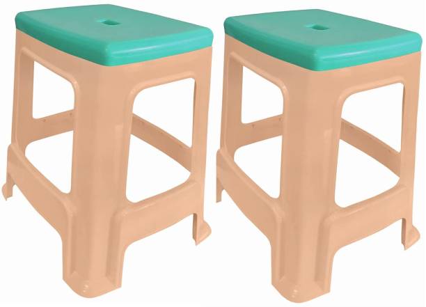 wow craft Heavy Duty Plastic Seating Stool for Home, Office & Garden Living & Bedroom Stool