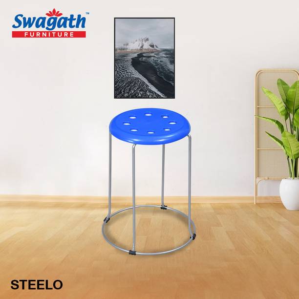 swagath furniture Steelo Sitting Stool for kitchen and houeshold work Outdoor & Cafeteria Stool