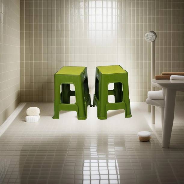Supreme SLICE STOOL DUAL COLOR WITH SELF DESIGN FOR HOME/GARDEN/OFFICE Outdoor & Cafeteria Stool