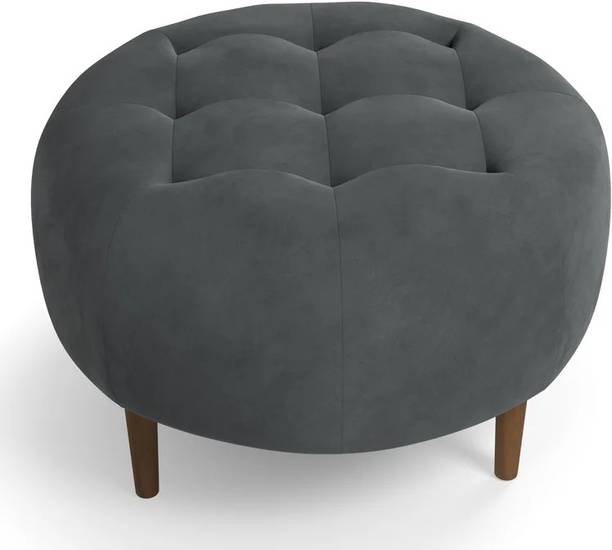 lifestyle furniture Lifestyle Furniture Velvet Round Ottoman Stool for Living Room Sitting Furniture Stool