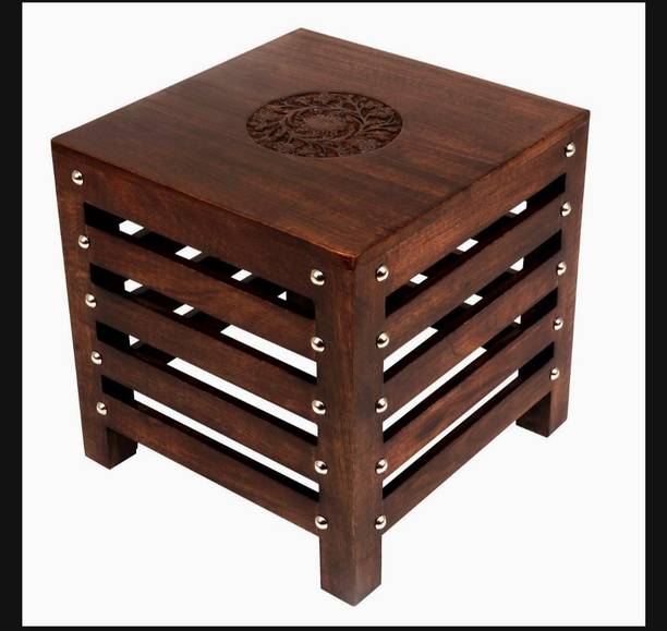 GreatWoodArt Wooden Stool for Living Room| Side Stool| Table for Bedroom| Dressing Stool Stool