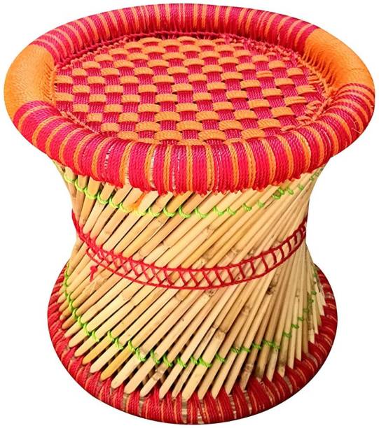 RCLV Handmade Bamboo stool for Home & Office Size 13X13 Outdoor & Cafeteria Stool