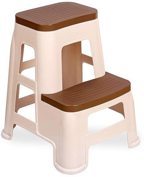 HomiQ 2 Step Multi-Purpose Plastic Step Stool with Weight Bearing Capacity Upto 180 Kg Kitchen Stool