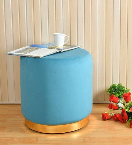 ganiwood Gani wood Ottoman Round Small Foot Rest Stool for Living Room Stool