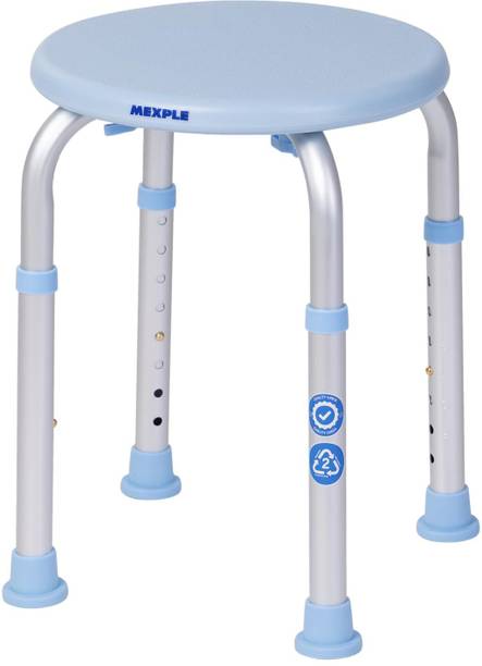 MEXPLE Xera10 Adjustable Shower Bath with Anti-Slip Rubber Bathroom Stool