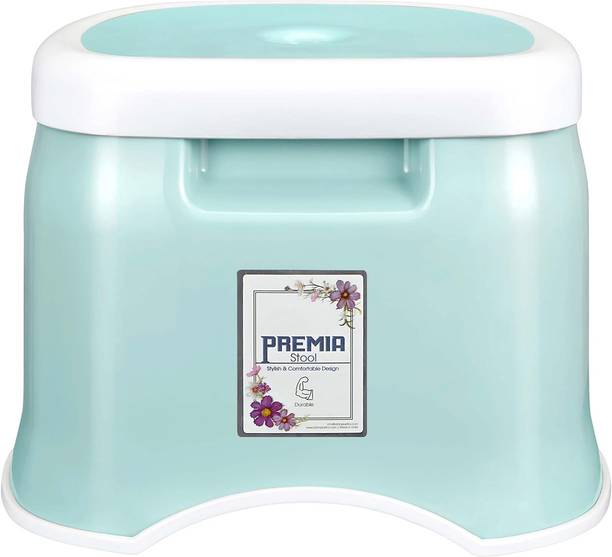 Randal Bathroom Stool |Plastic Stool for Bathroom |Anti-Slip with Strong Bearing | Mint Bathroom Stool