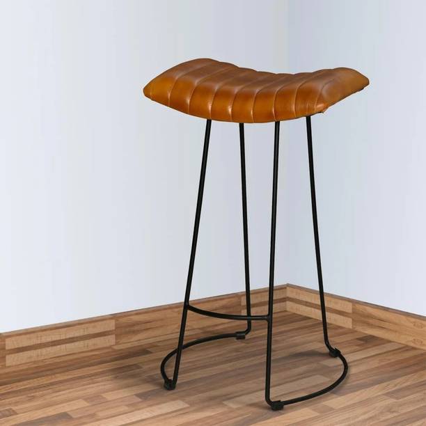 ABC INDIAN HUB GENUINE LEATHER & IRON STOOL Stool