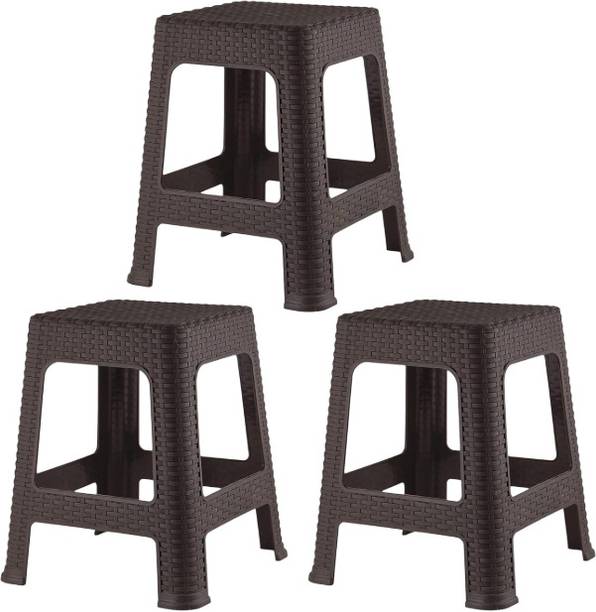RUDRAKSH Plastic Sitting Stool for Bedroom, Kitchen, Living Room, Bedroom, Office Use Living & Bedroom Stool