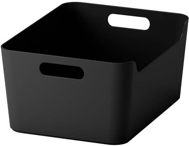 IKEA Plastic UPPDATERA Box, anthracite, 34x24 cm Storage Basket