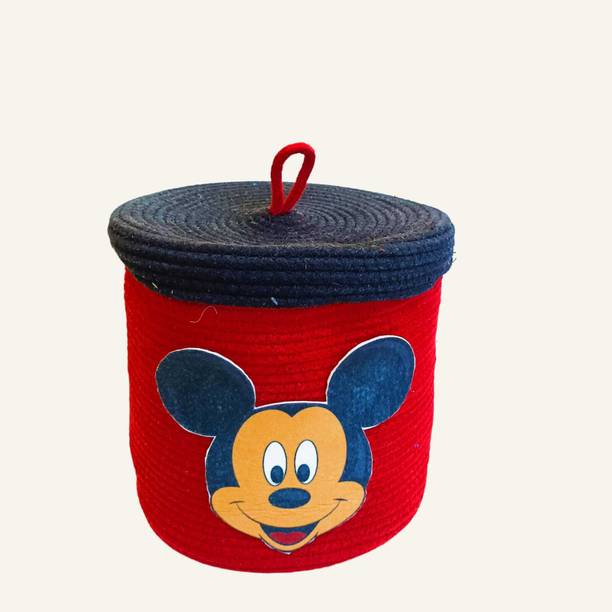 Adorn 10 L Black, Red Laundry Stool/Storage