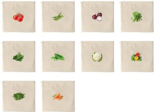 LONEXY Cotton Fruit & Vegetable Basket