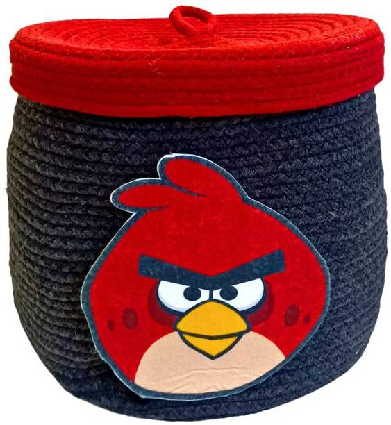 Adorn 10 L Black, Red Laundry Stool/Storage