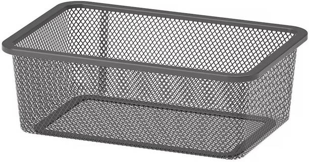 IKEA Steel Digital TROFAST Mesh storage box, dark grey, 20x30x10 cm Storage Basket