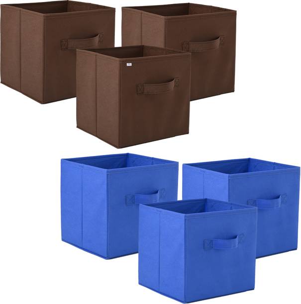 Heart Home Plain Square Foldable Toy & Book Storage Box Storage Box