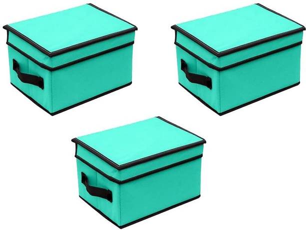 Ecorner Storage Box with Lid Green Q3 Storage Box