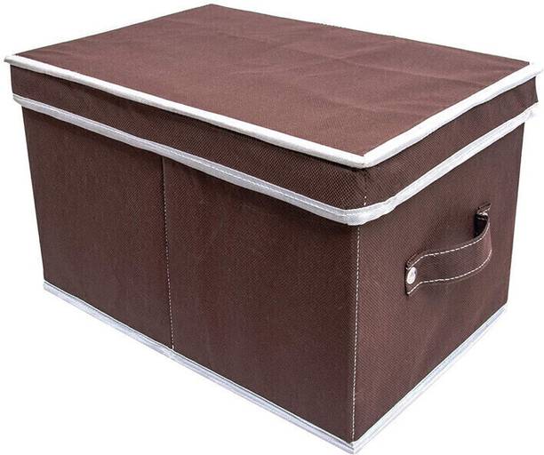 Crownsy Foldable Organizer Box for Cloths, Kid's toy with Top Lid Set of 1 Storage Box