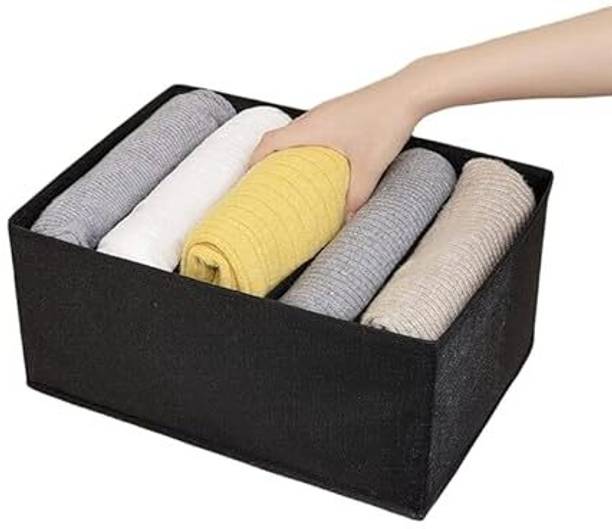 Mdali 7 Grid Wardrobe Closet Black,colour Pack of 1 Storage Box