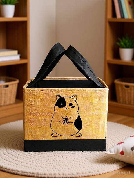 PrettyKrafts Toys storage Box, Storage organizer for kids, Jute Storage Box