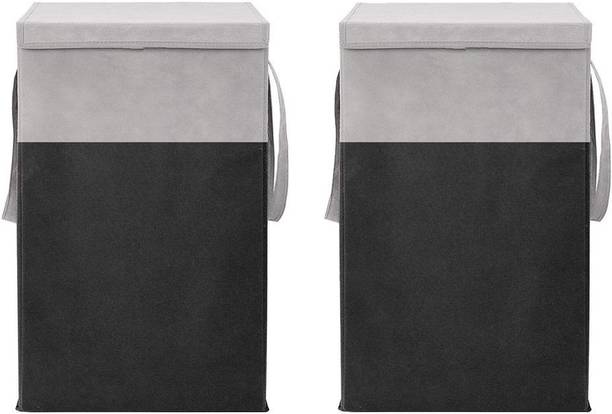 Zebics Laundry big Basket 2 Pieces Combo pack with organizer Laundry storage Bag. Storage Box