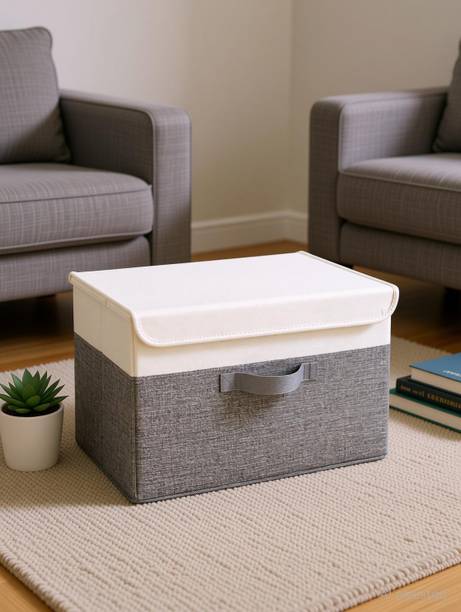 Innaugural Foldable Storage Box with Lid & Handle Closet Organizer Storage Box