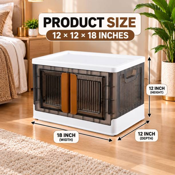 ZOVEXA Stackable Foldable Storage Bin Series Plastic Bar Cabinet