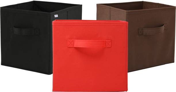 Heart Home Plain Square Foldable Toy & Book Storage Box