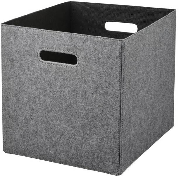 IKEA 30586778 BLÄDDRA Box, grey, 33x38x33 cm (13x15x13 ") Storage Box